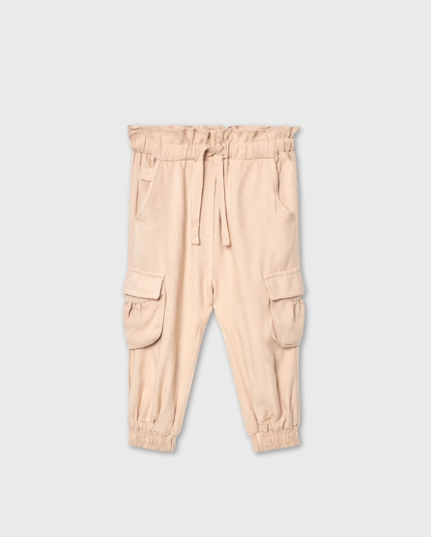 Pantalón Cargo Lino Beige Boboli