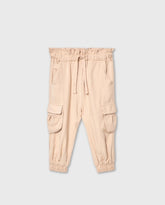 Pantalón Cargo Lino Beige Boboli