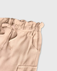 Pantalón Cargo Lino Beige Boboli Cordon