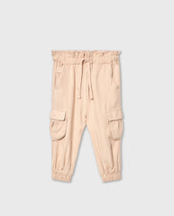 Pantalón Cargo Lino Beige Boboli