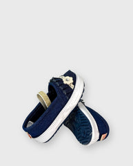 Baletas Bebé Niña Pliegues Denim Blue