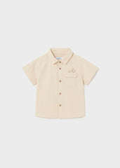 Camisa Bolsillo Mono Crema Mayoral
