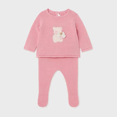 Conjunto 2 Piezas Tricot Oso Rosa Mayoral Diseño