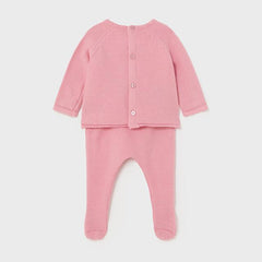 Conjunto 2 Piezas Tricot Oso Rosa Mayoral Botones