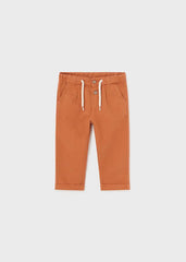 Pantalón Lino Resorte Naranja Mayoral Diseño