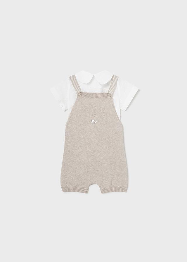 Pelele Hilo Con Camiseta Beige Mayoral