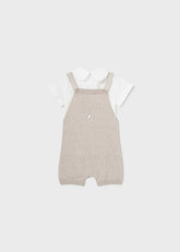 Pelele Hilo Con Camiseta Beige Mayoral