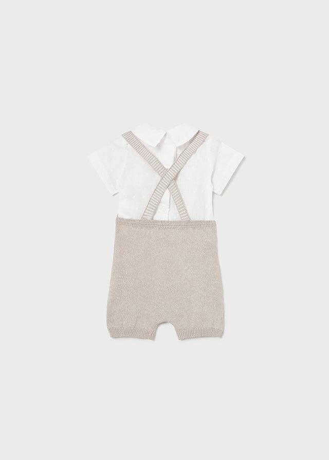 Pelele Hilo Con Camiseta Beige Mayoral Estilo