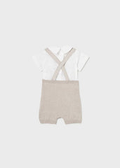 Pelele Hilo Con Camiseta Beige Mayoral Estilo