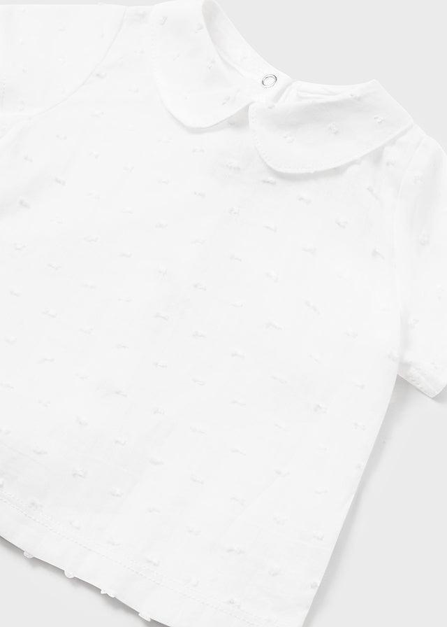 Pelele Hilo Con Camiseta Beige Mayoral Cuello