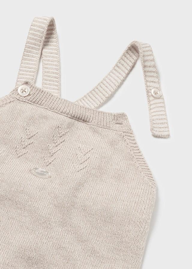 Pelele Hilo Con Camiseta Beige Mayoral Tirantes