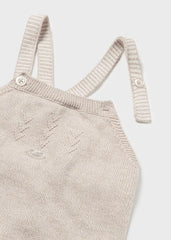 Pelele Hilo Con Camiseta Beige Mayoral Tirantes