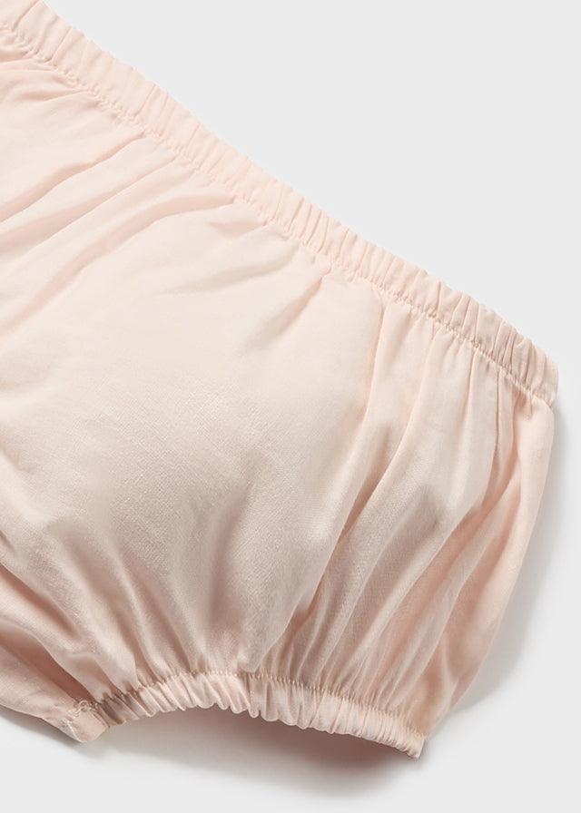 Vestido Con Panty Combinado Tul Hilo Rosa Mayoral Elástico