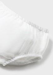 Vestido Con Panty Tul Bordado Puntos Verde Mayoral Detalles