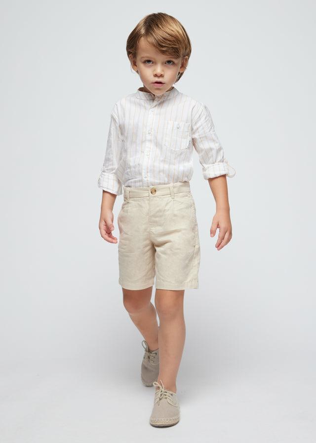Conjunto 2 Piezas Bermuda Y Camisa Rayas Mayoral