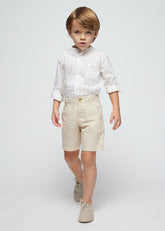 Conjunto 2 Piezas Bermuda Y Camisa Rayas Mayoral