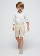 Conjunto 2 Piezas Bermuda Y Camisa Rayas Mayoral