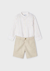 Conjunto 2 Piezas Bermuda Y Camisa Rayas Mayoral Diseño