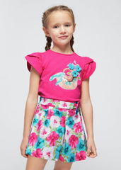 Short Prenses Estampado Flores Azul Mayoral