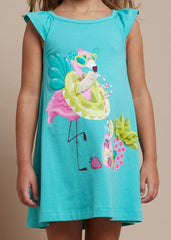 Vestido Estampado Flamenco Azul Mayoral Diseño