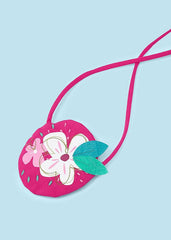 Vestido Con Bolso Estampado Muñeca Fucsia Mayoral Flores