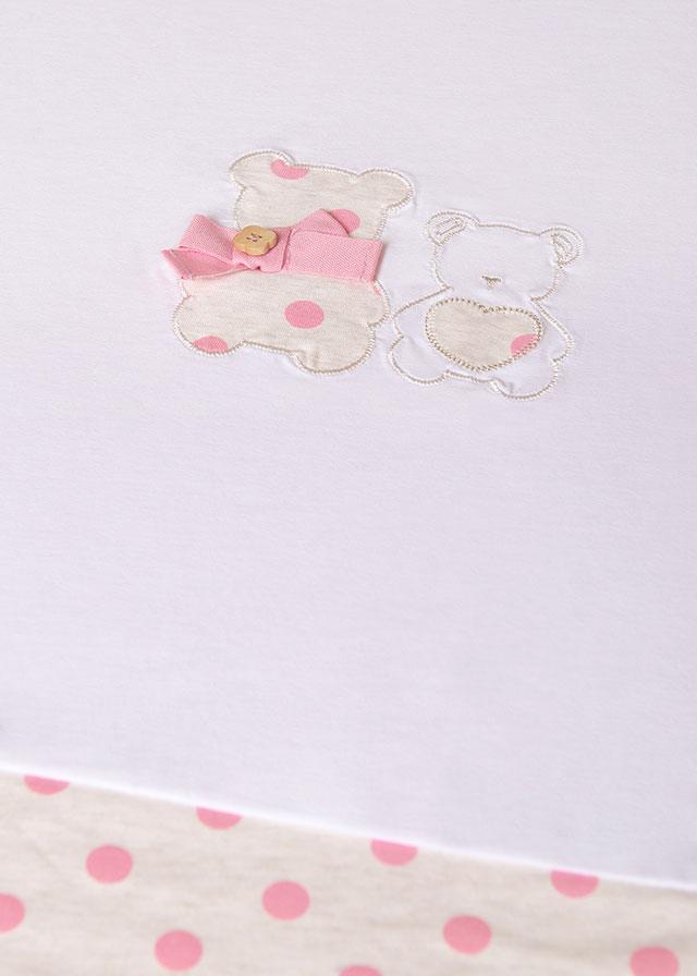 Manta Estampada Osito Rosa Mayoral Puntos