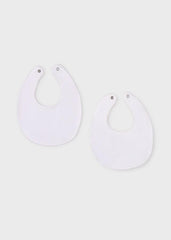 Set 2 Piezas Baberos Flor Bordada Verde Mayoral Broche