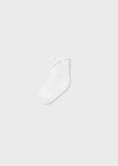 Medias Calcetín Calado Moño Blanco Mayoral