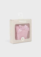 Medias Calcetín Calado Moño Rosa Mayoral Empaque