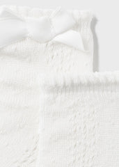 Medias Calcetín Calado Moño Crudo Mayoral Detalles