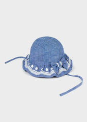 Pava Bordada Lino Azul Mayoral