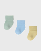 Set 3 Medias Doblez Niño Colores