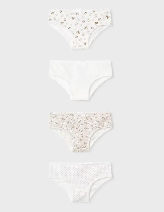 Set 4 Pantys Puntos Oveja Beige Mayoral