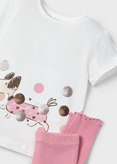 Conjunto Leggings Dog Rosa Mayoral detalle