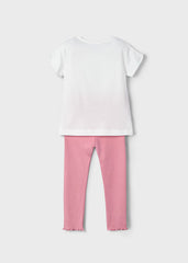 Conjunto Leggings Dog Rosa Mayoral diseño