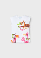 Conjunto 3 Piezas Tigre Rosa Mayoral camiseta