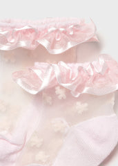 Medias Plumeti Flores Rosa Mayoral detalle