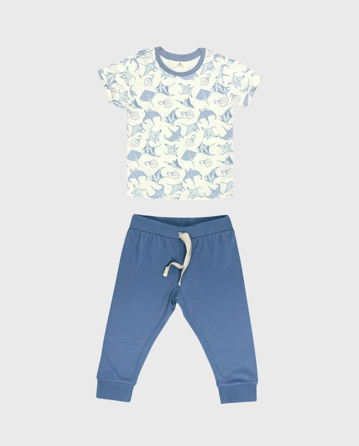 Pijama Pantalon Animales del Mar Azul