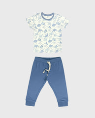 Pijama Pantalon Animales del Mar Azul