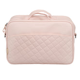 Bolso Pañalera Con Cambiador Rombos Rosa Bimbidreams