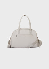 Bolso Pañalera Flecos Gris Mayoral Bolsillo