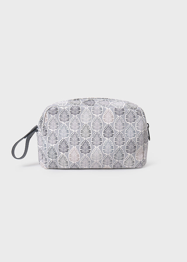 Neceser Estampado Hojas Gris Mayoral Estilo