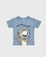 Camiseta Para Niño Estampado Tiburón