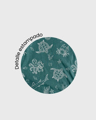 Camiseta Esqueleto Animales del Mar Detalle