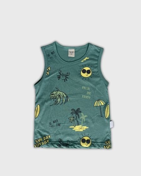 Camiseta Esqueleto Estampado Playa
Sol