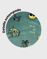 Camiseta Esqueleto Estampado Playa
Palmera
