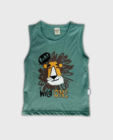 Camiseta Esqueleto Estampado Leon Green
