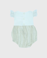 Body Lino Detalle Manga Beige Niñas