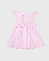 Vestido Plumeti Rosa Pastel