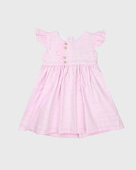 Vestido Plumeti Rosa Pastel